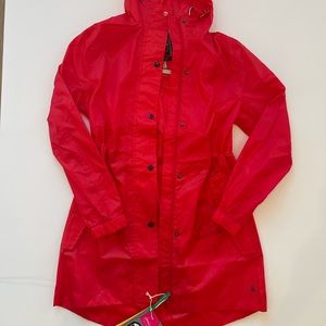 NWT Joules Red Raincoat Size 4